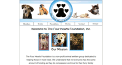 Desktop Screenshot of fourheartsfoundation.org